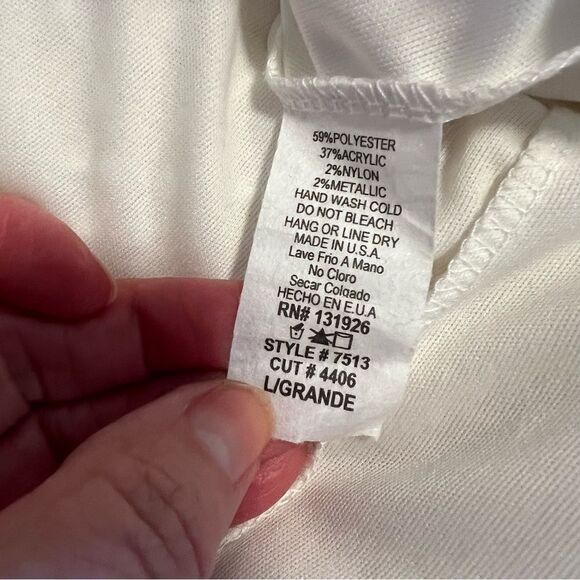 Impeccable Pig Sleeveless Cream and Gold Dress w/Back Cut Out. Sz L. Great Cond - Picture 9 of 13